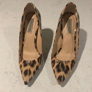 Steve Madden Patent Leopard Pumps - Size 9